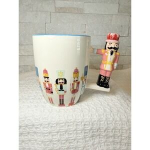 Coffee Cup Mug Nutcracker Christmas Nut Crackers Figural Handle World Market 4.5
